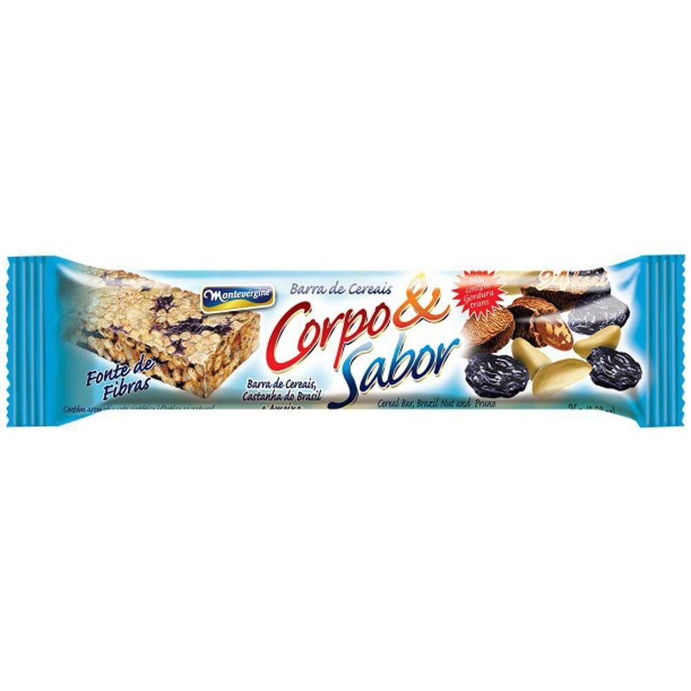 BARRA DE CEREAIS CASTANHA DO PARA E AMEIXA 25G