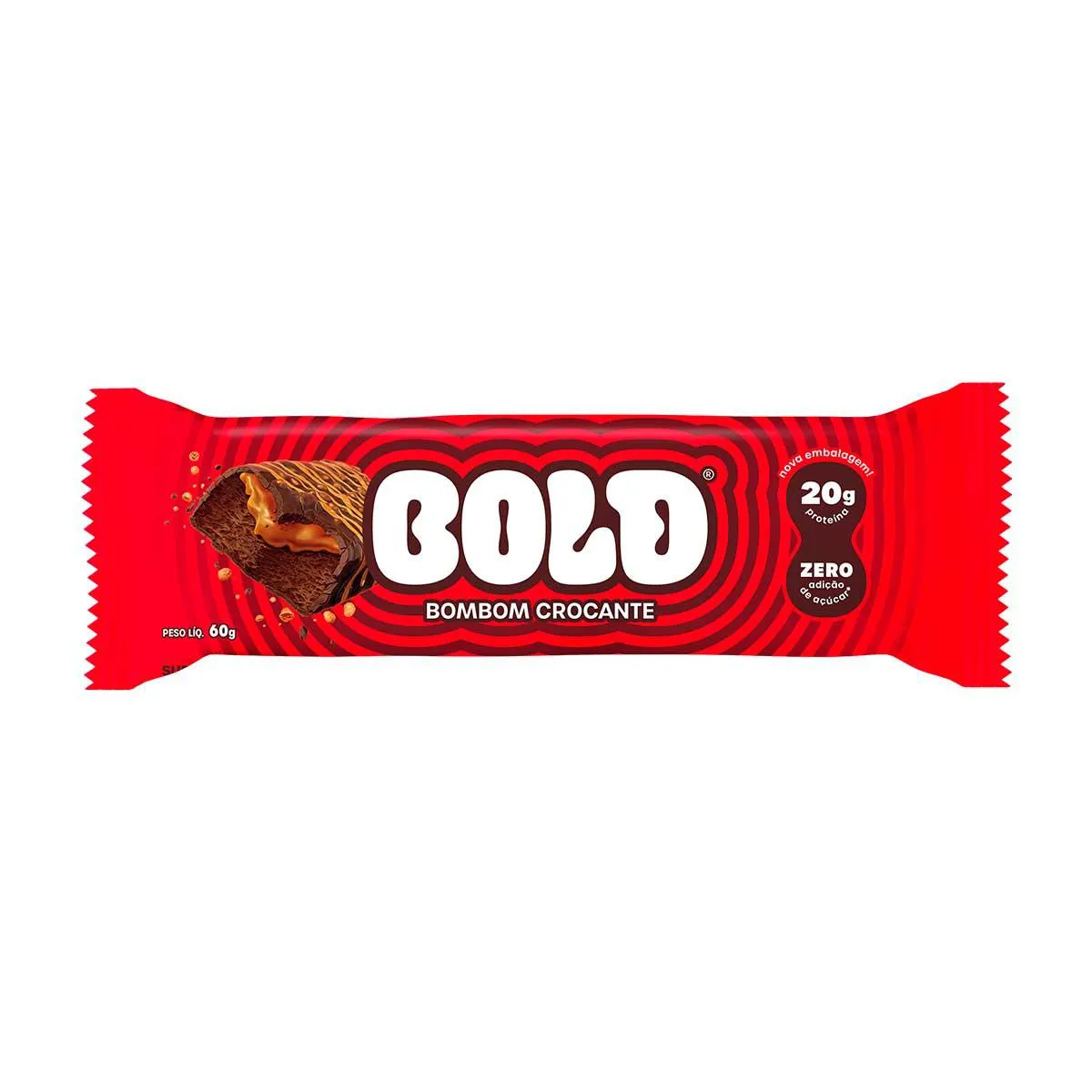 Thumbnail de BARRA DE PROTEINA BOLD BOMBOM CROCANTE 60G