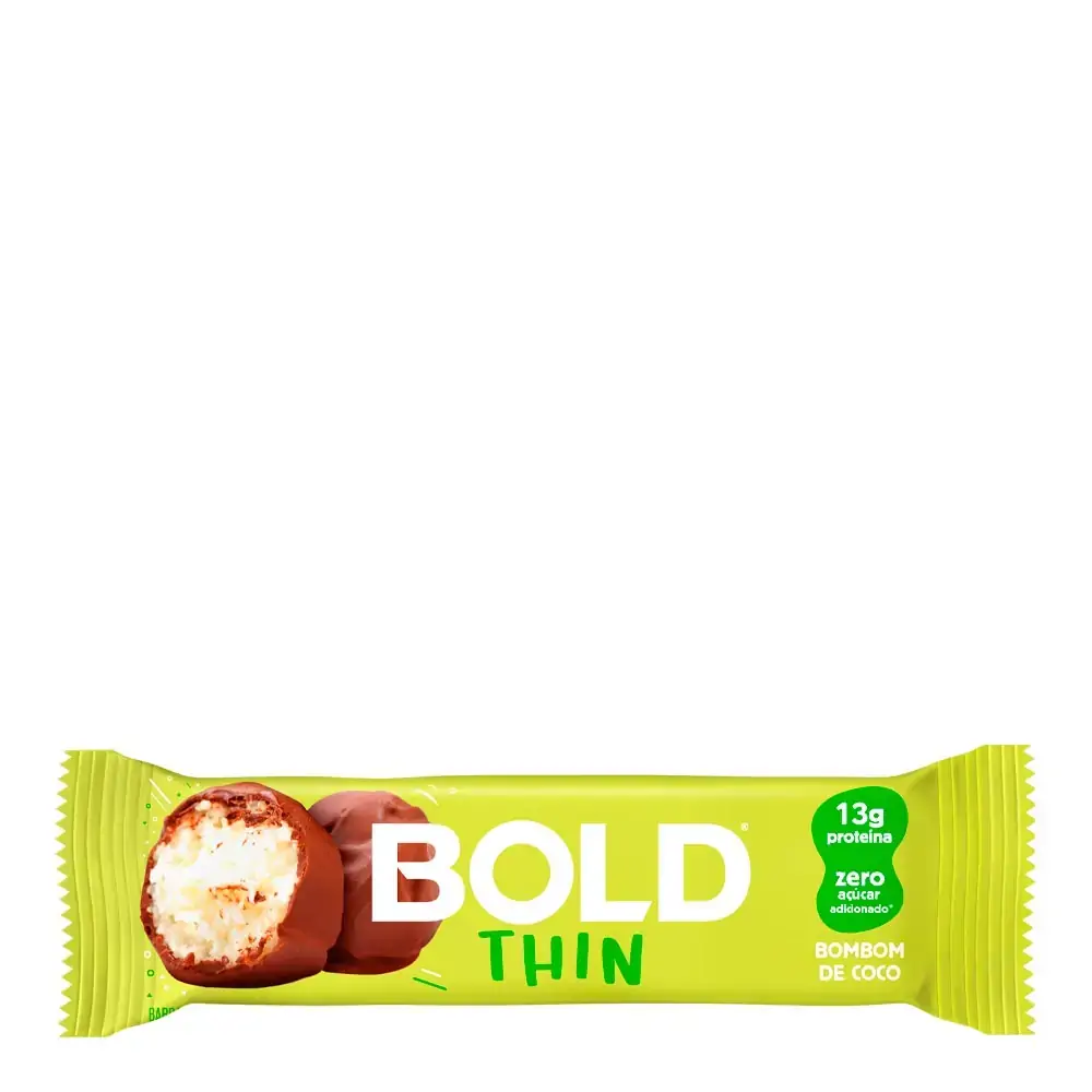 BARRA DE PROTEINA BOLD THIN BOMBOM DE COCO 40G