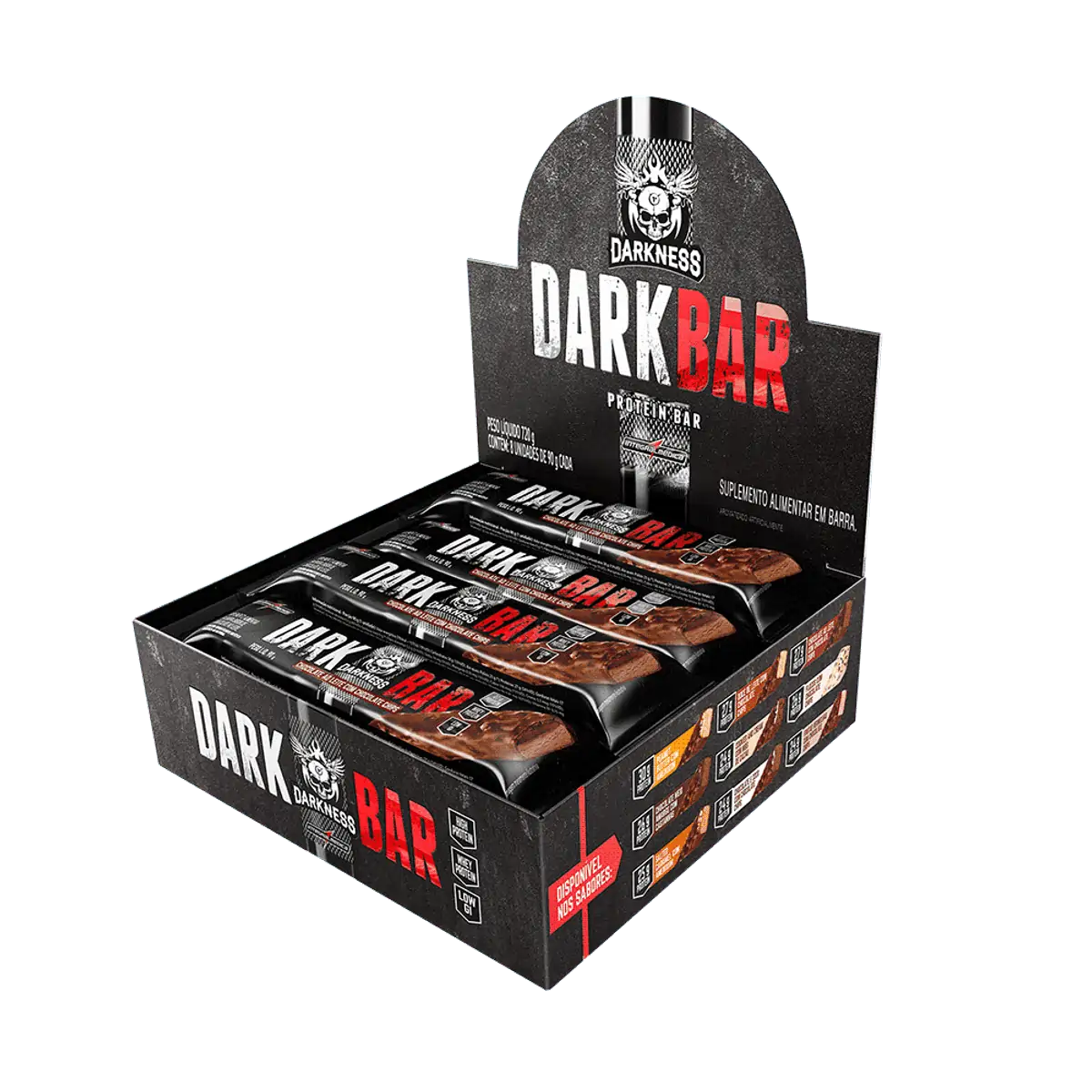 Thumbnail de BARRA DE PROTEINA DARK BAR DARKNESS CHOCOLATE AO LEITE COM CHOCO CHIPS 90G
