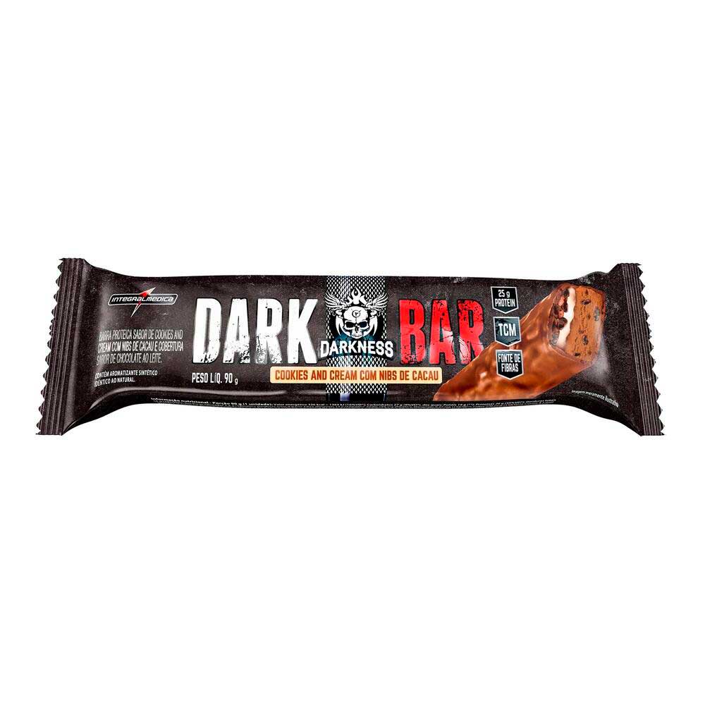 BARRA DE PROTEINA DARK BAR DARKNESS COOKIES E CREAM 90G