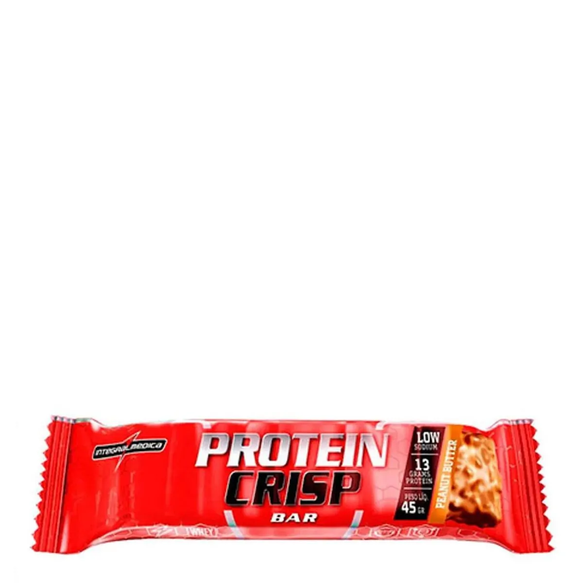 BARRA DE PROTEINA INTEGRALMEDICA PROTEIN CRISP PASTA DE AMENDOIM 45G