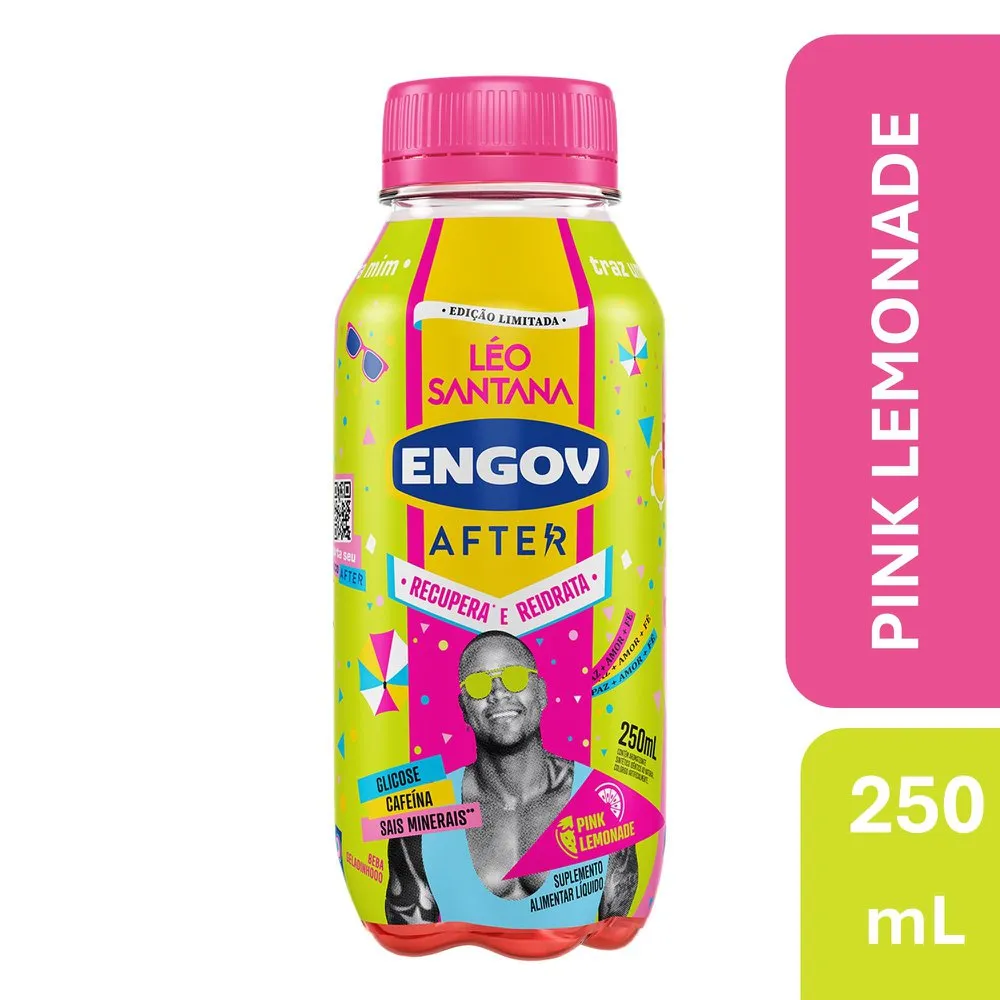 BEBIDA RECUPERADORA ENGOV AFTER PINK LEMONADE 250ML