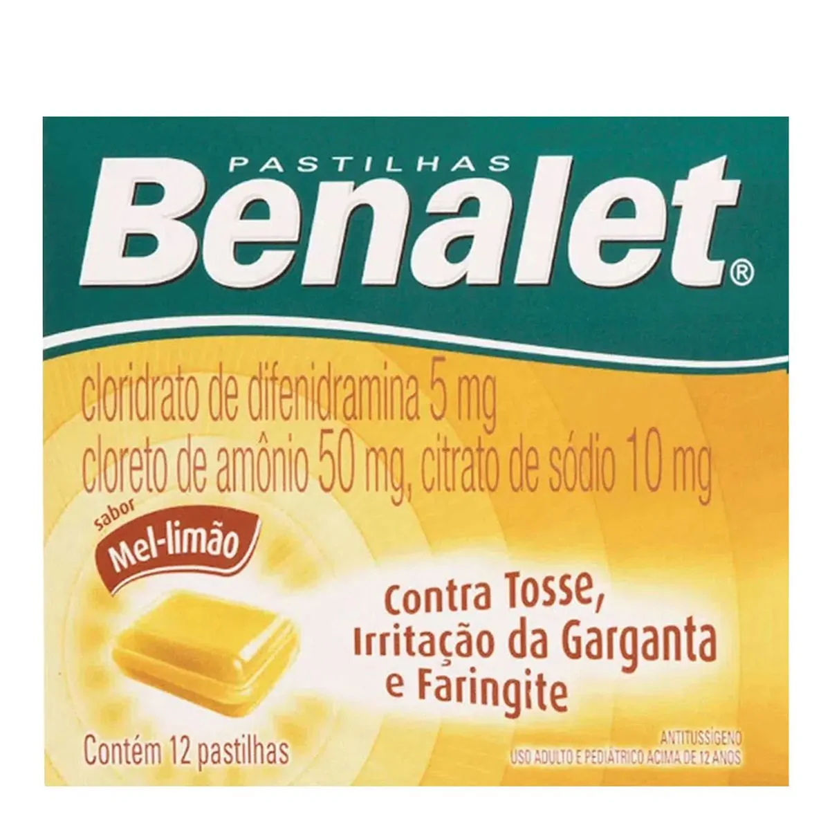 BENALET PASTILHAS SABOR MEL E LIMAO