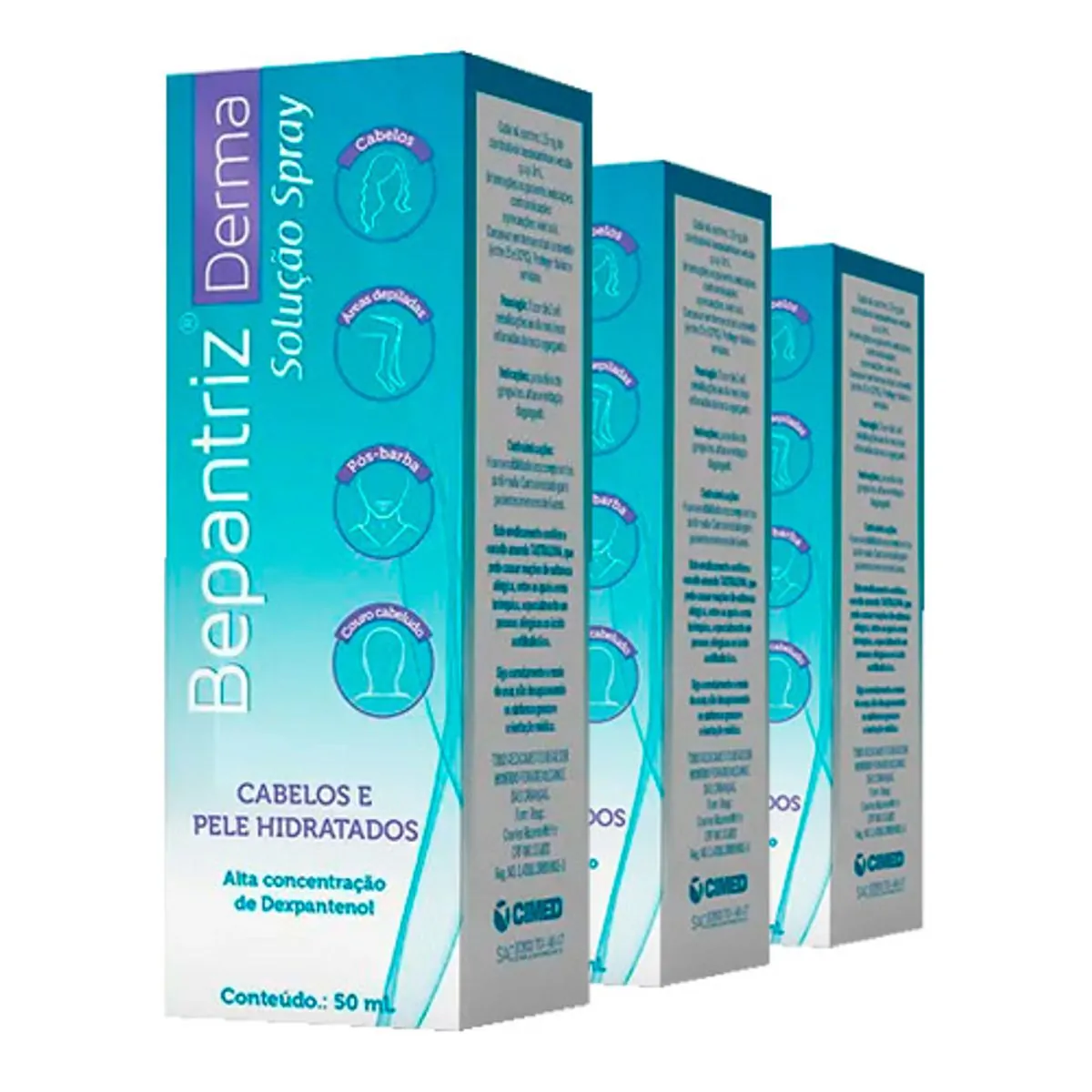 BEPANTRIZ DERMA SOLUCAO SPRAY 50ML CIMED