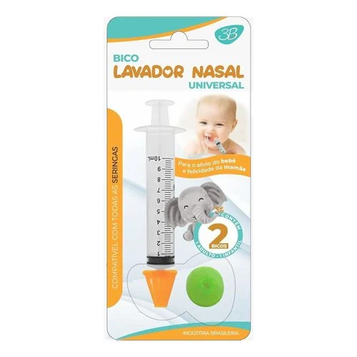 BICO PARA SERINGA DE LAVAGEM NASAL COM 2 UNIDADES LILLO