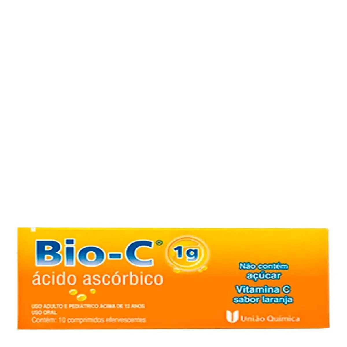 BIO-C 1G EFERVESCENTE COM 10 COMPRIMIDOS UNIAO QUIMICA