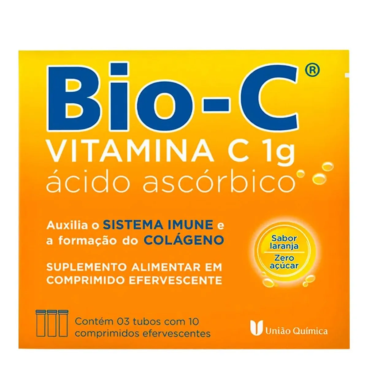 BIO-C 1G EFERVESCENTE COM 30 COMPRIMIDOS UNIAO QUIMICA