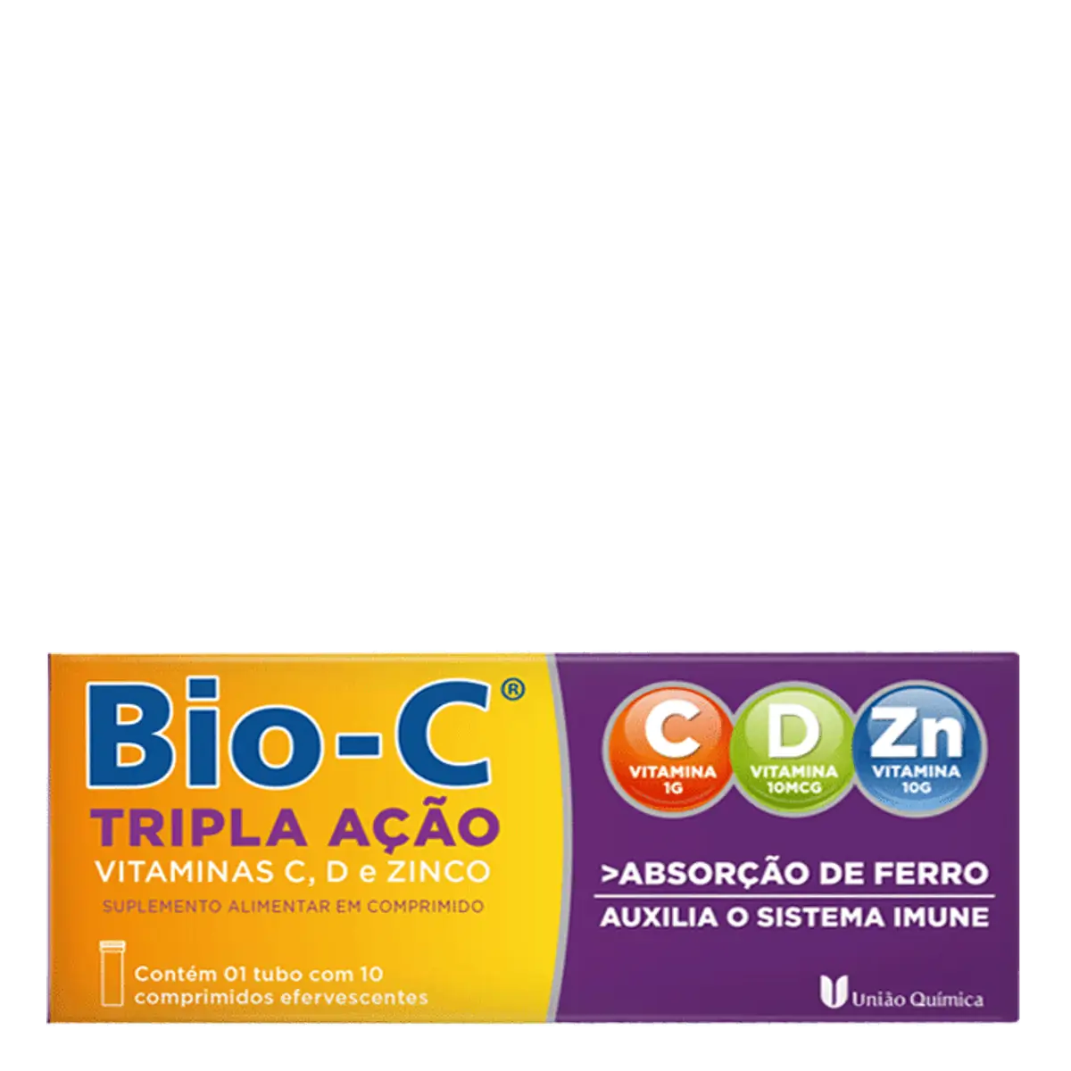 Thumbnail de BIO-C TRIPLA ACAO EFERVESCENTE COM 10 COMPRIMIDOS UNIAO QUIMICA