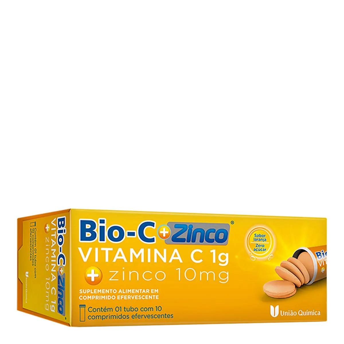 Thumbnail de BIO C ZINCO EFERVESCENTE COM 10 COMPRIMIDOS UNIAO QUIMICA