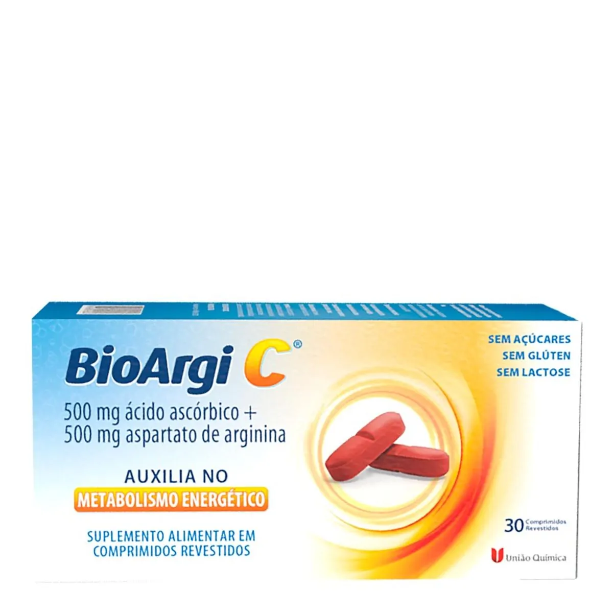 BIOARGI C 500MG COM 30 COMPRIMIDOS REVESTIDOS UNIAO QUIMICA