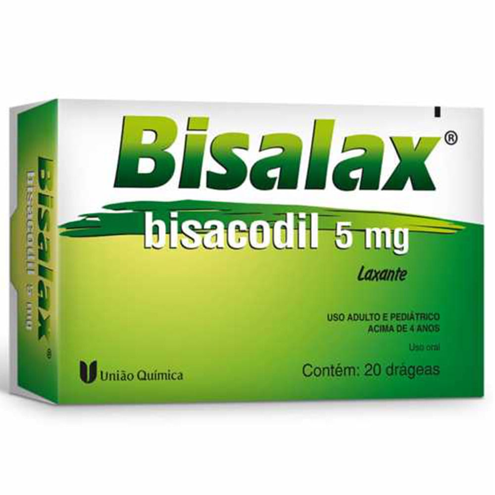 BISALAX 5MG COM 20 DRAGEAS UNIAO QUIMICA