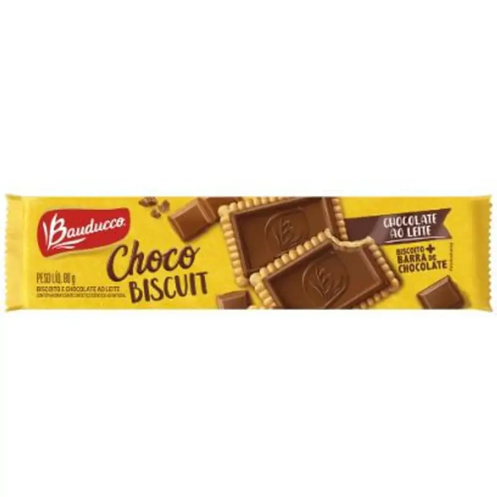 Thumbnail de BISCOITO BAUDUCCO CHOCOBISCUIT AO LEITE 80G