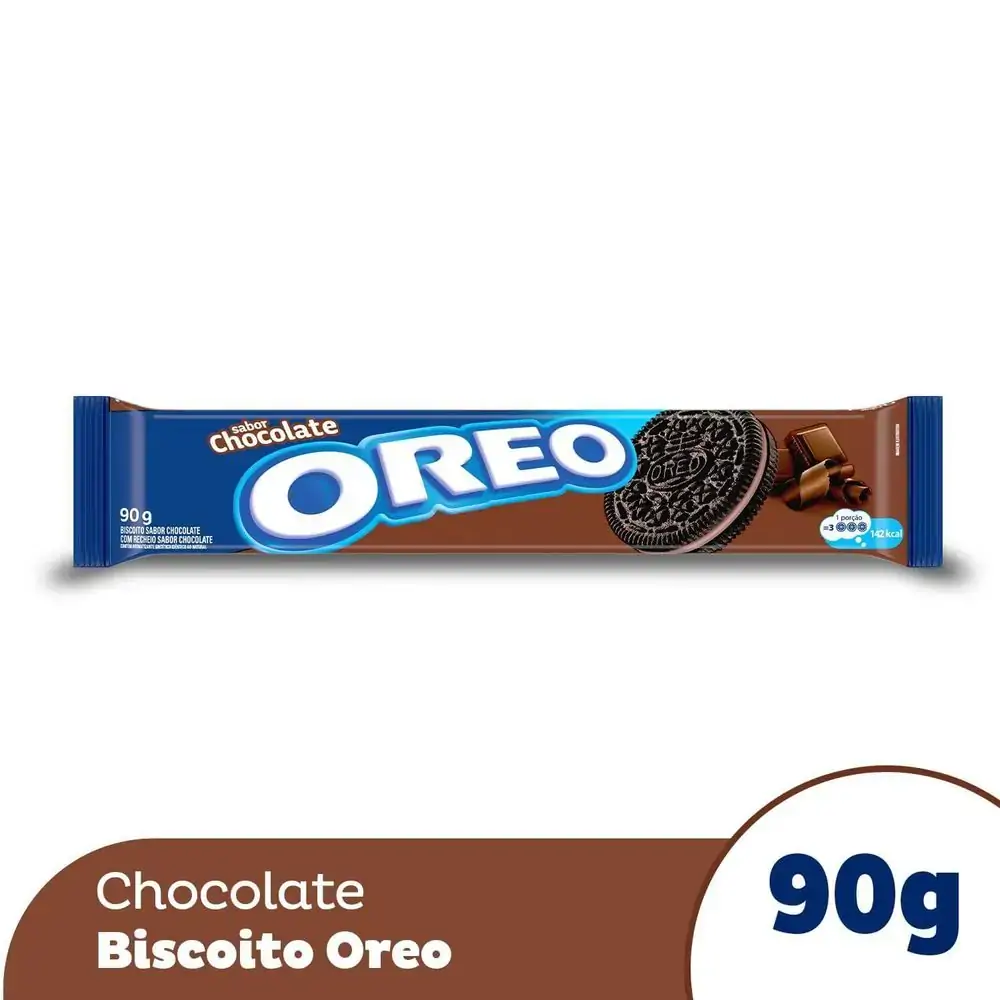 BISCOITO OREO CHOCOLATE 90G PACOTE COM 48