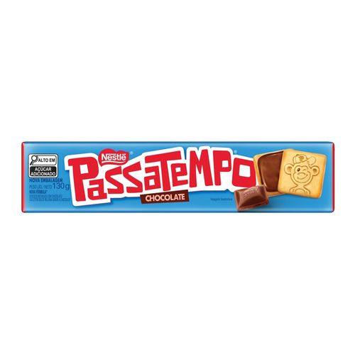 Thumbnail de BISCOITO RECHEADO CHOCOLATE PASSATEMPO 130G NESTLE