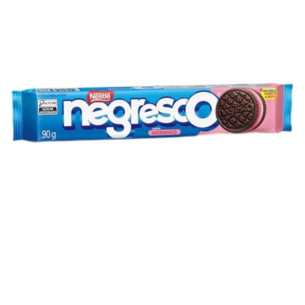 BISCOITO RECHEADO NEGRESCO MORANGO 90G