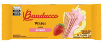 BISCOITO WAFER BAUDUCCO MORANGO 70G