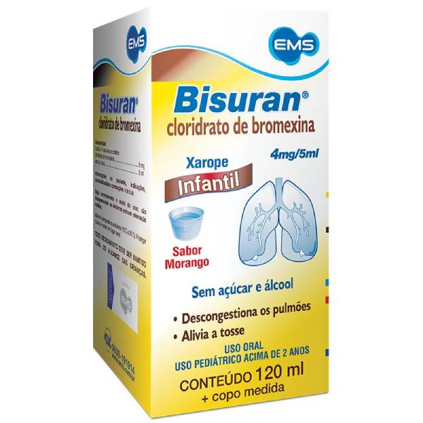 BISURAN INFANTIL 4MG/5ML XAROPE 120ML EMS