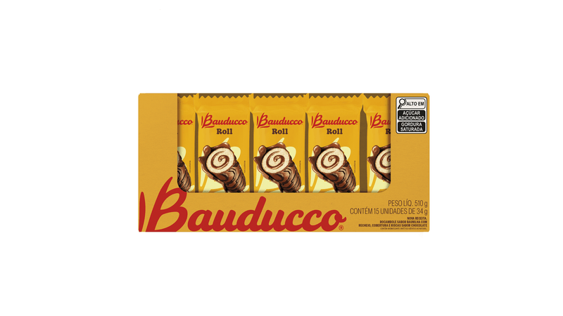 BOLINHO BAUDUCCO ROLL CHOCOLATE 34G