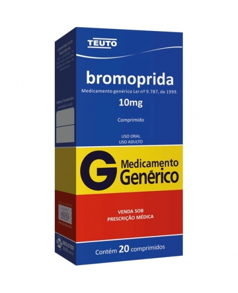 BROMOPRIDA 10MG COM 20 COMPRIMIDOS TEUTO