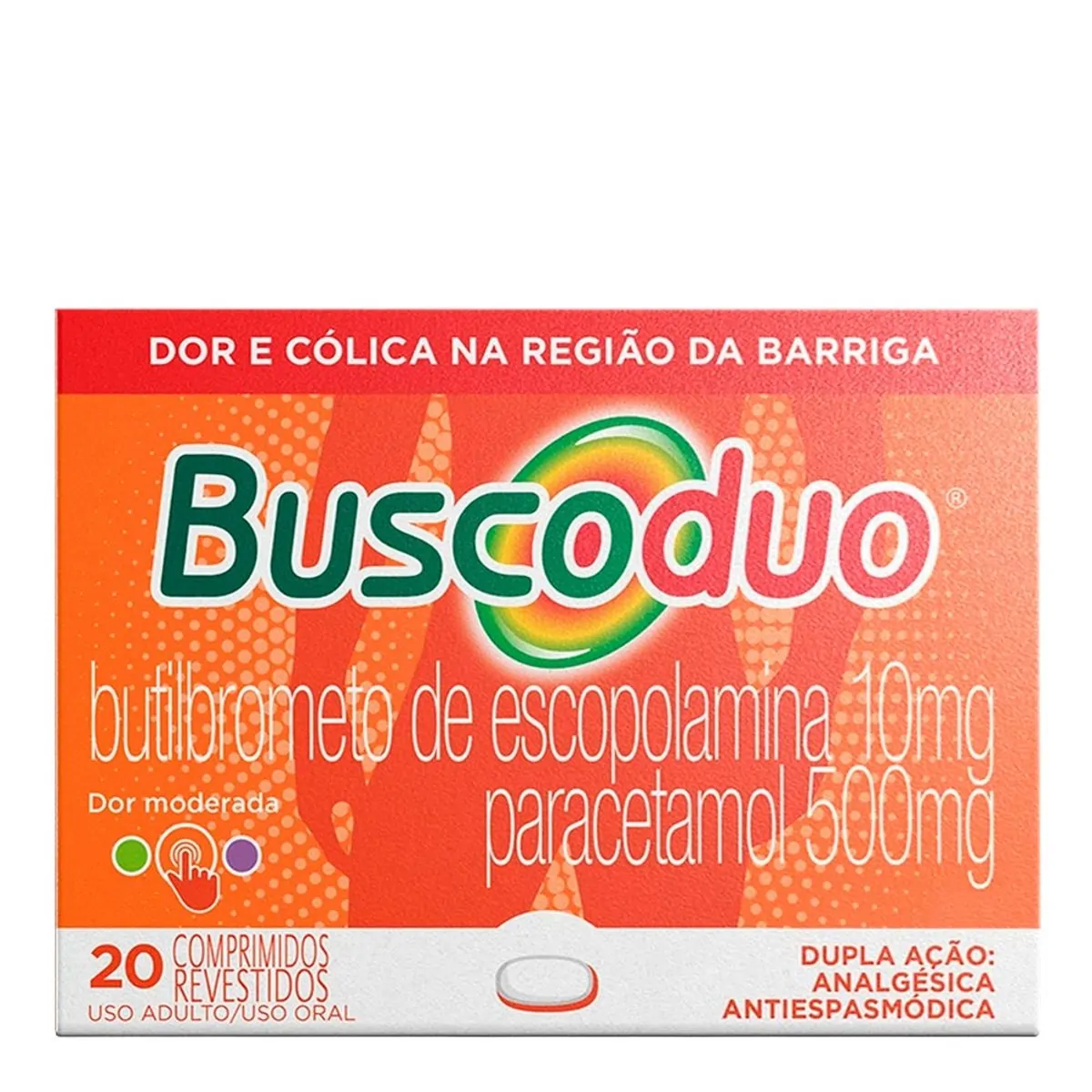 BUSCODUO 500MG COM 20 COMPRIMIDOS REVESTIDOS COSMED