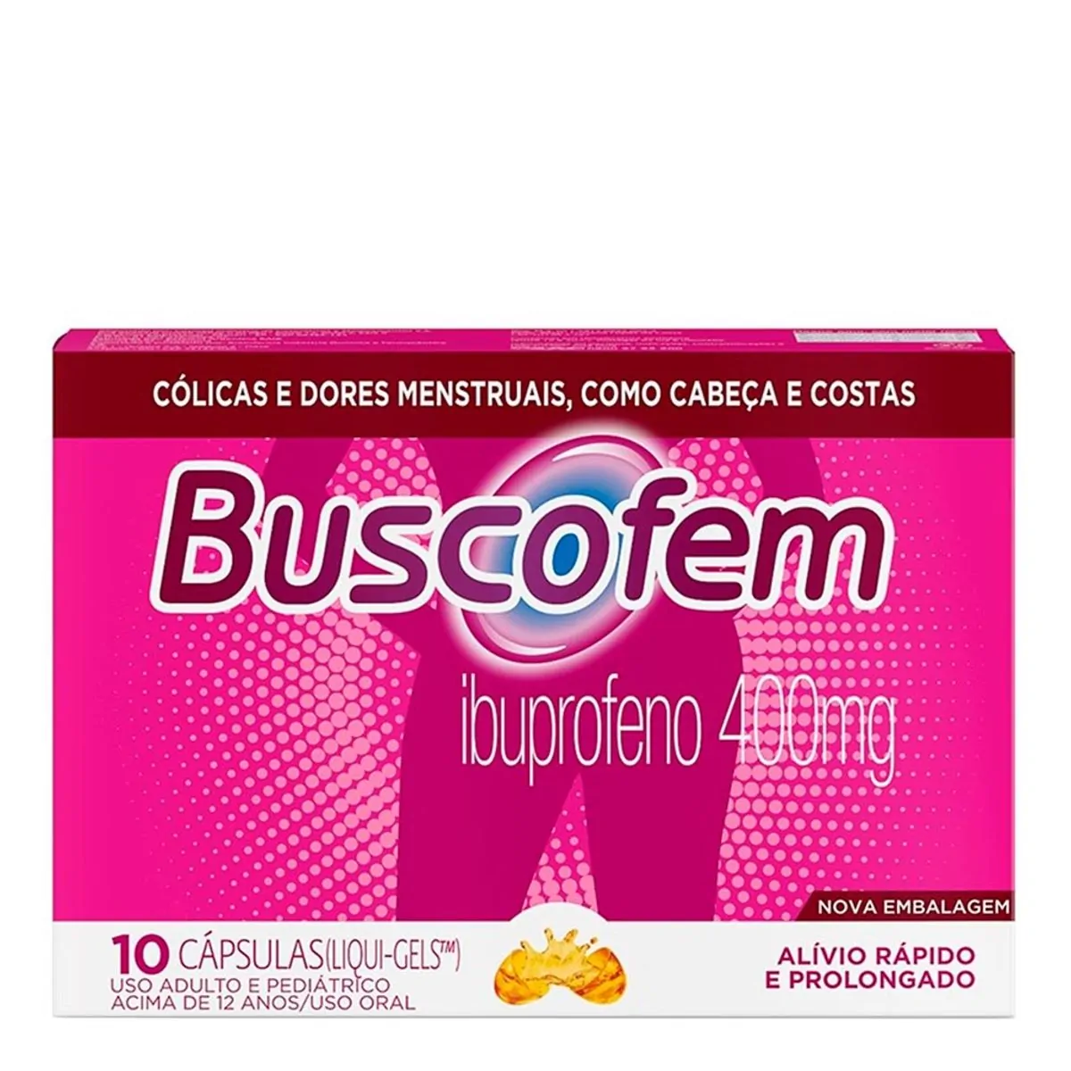 BUSCOFEM 400MG COM 10 CAPSULAS COSMED