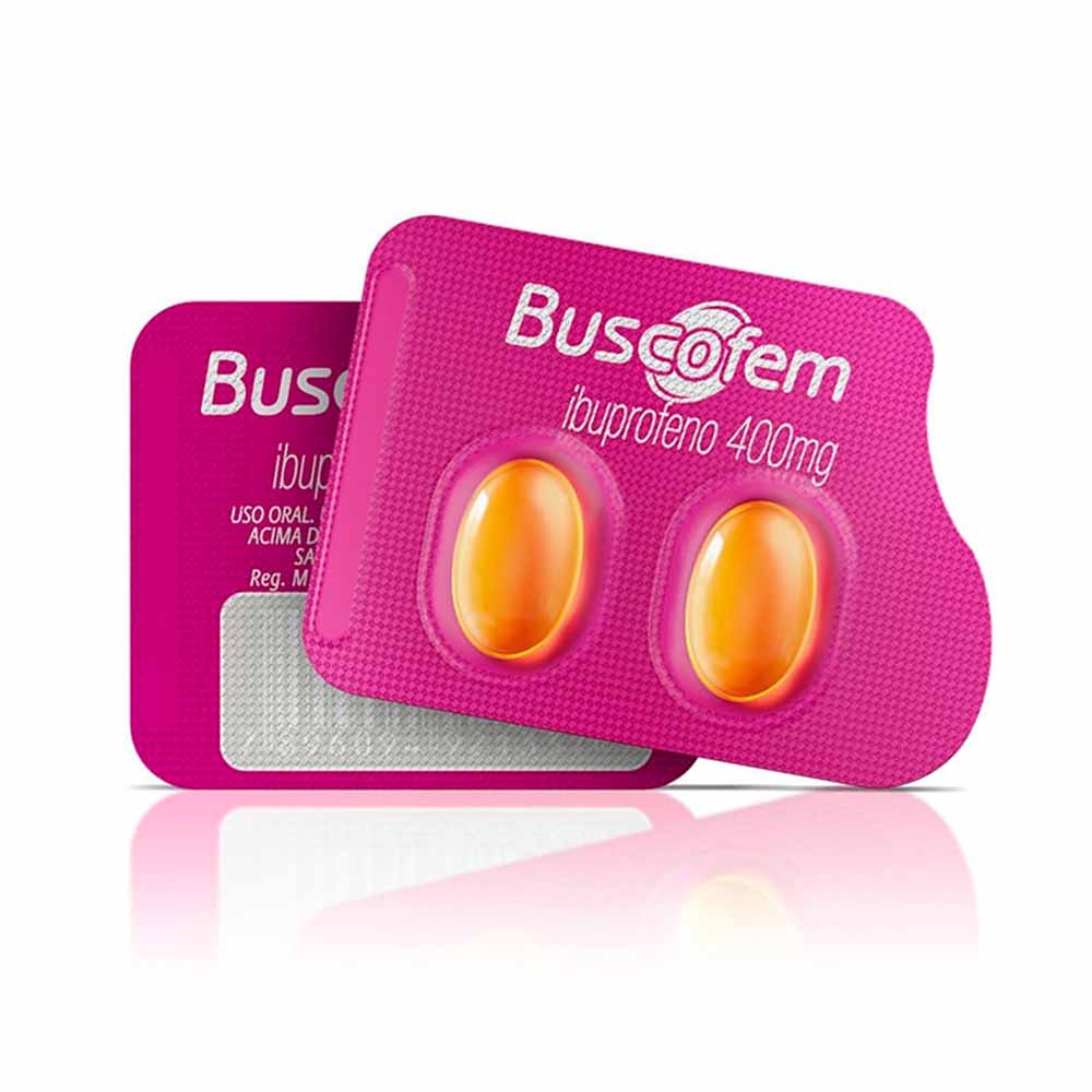 BUSCOFEM 400MG COM 2 CAPSULAS HYPERA FARMA