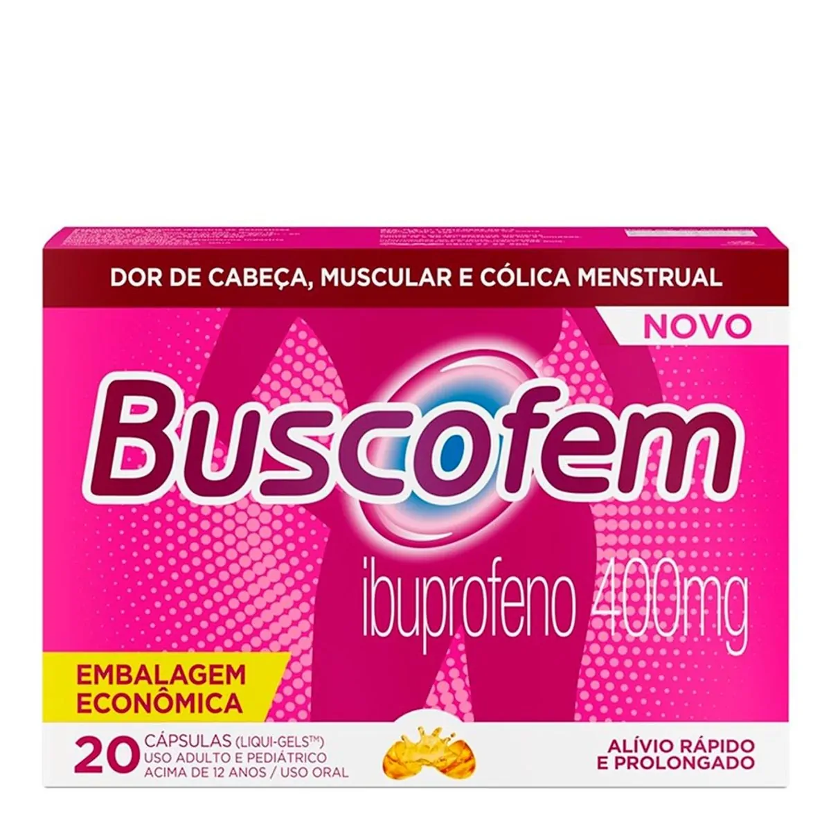 Thumbnail de BUSCOFEM 400MG COM 20 CAPSULAS COSMED