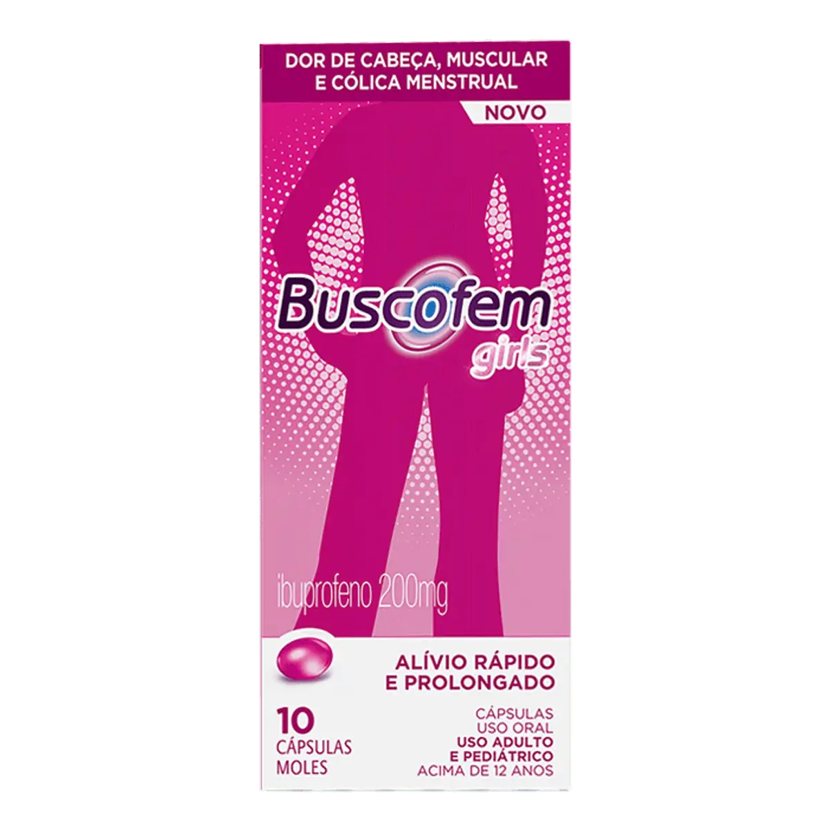 Thumbnail de BUSCOFEM GIRLS 200MG COM 10 CAPSULAS HYPERA FARMA