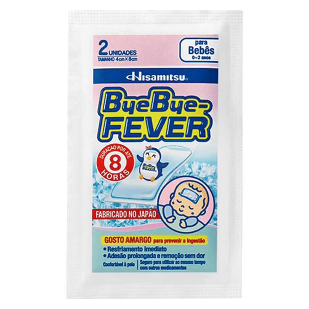 BYE BYE FEVER PARA BEBES COM 2 UNIDADES