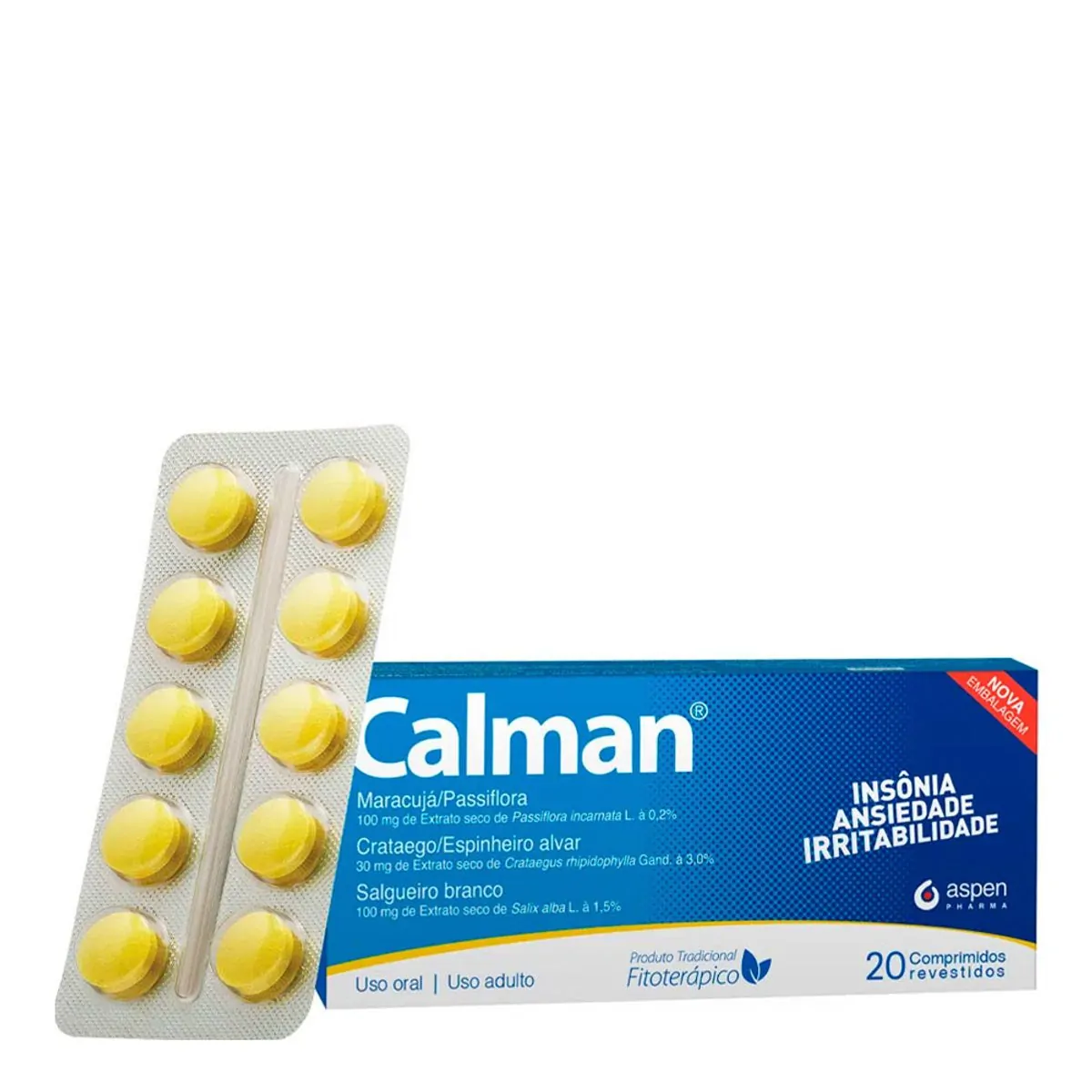 CALMAN COM 20 COMPRIMIDOS ASPEN