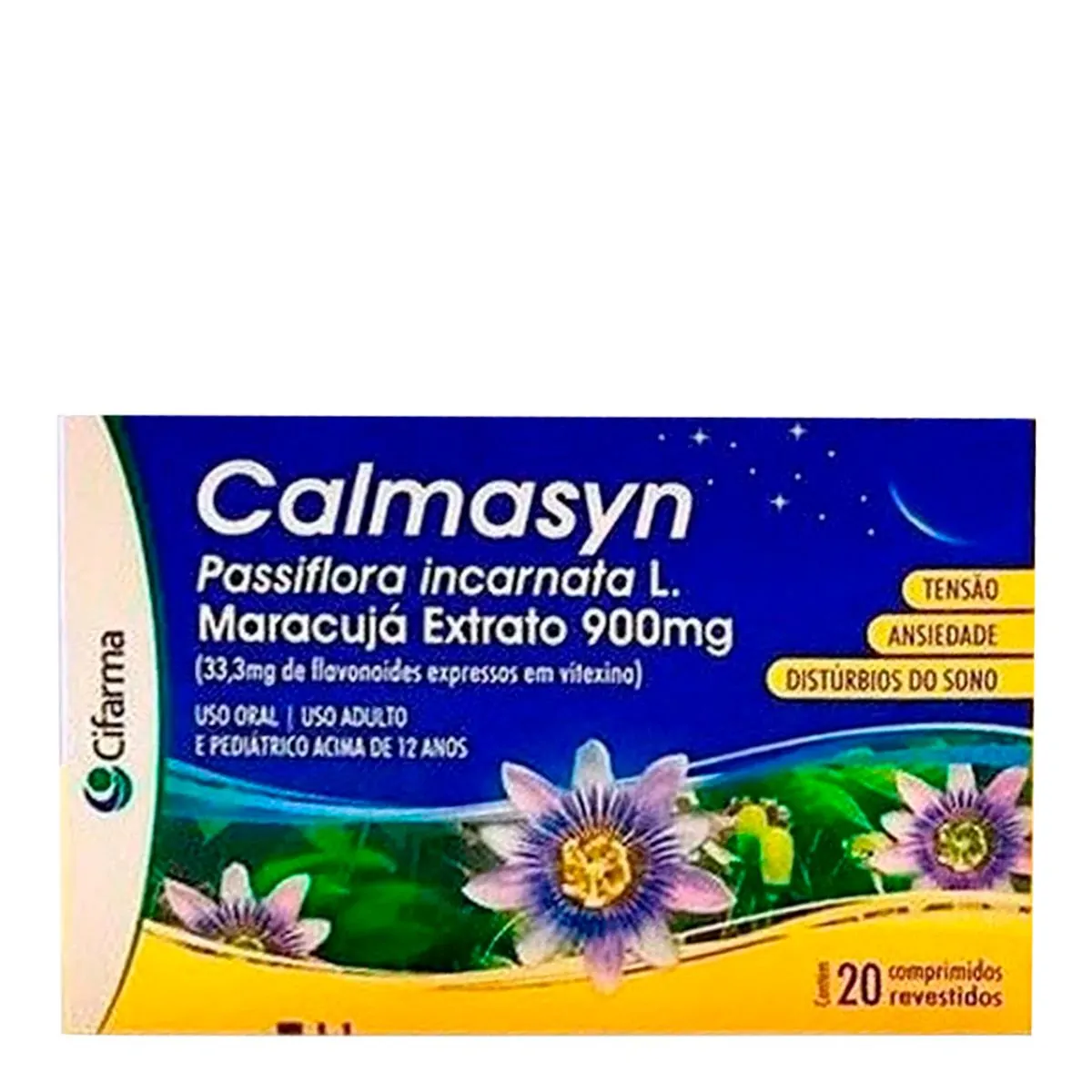 Thumbnail de CALMASYN 900MG COM 20 COMPRIMIDOS MARACUJA CIFARMA