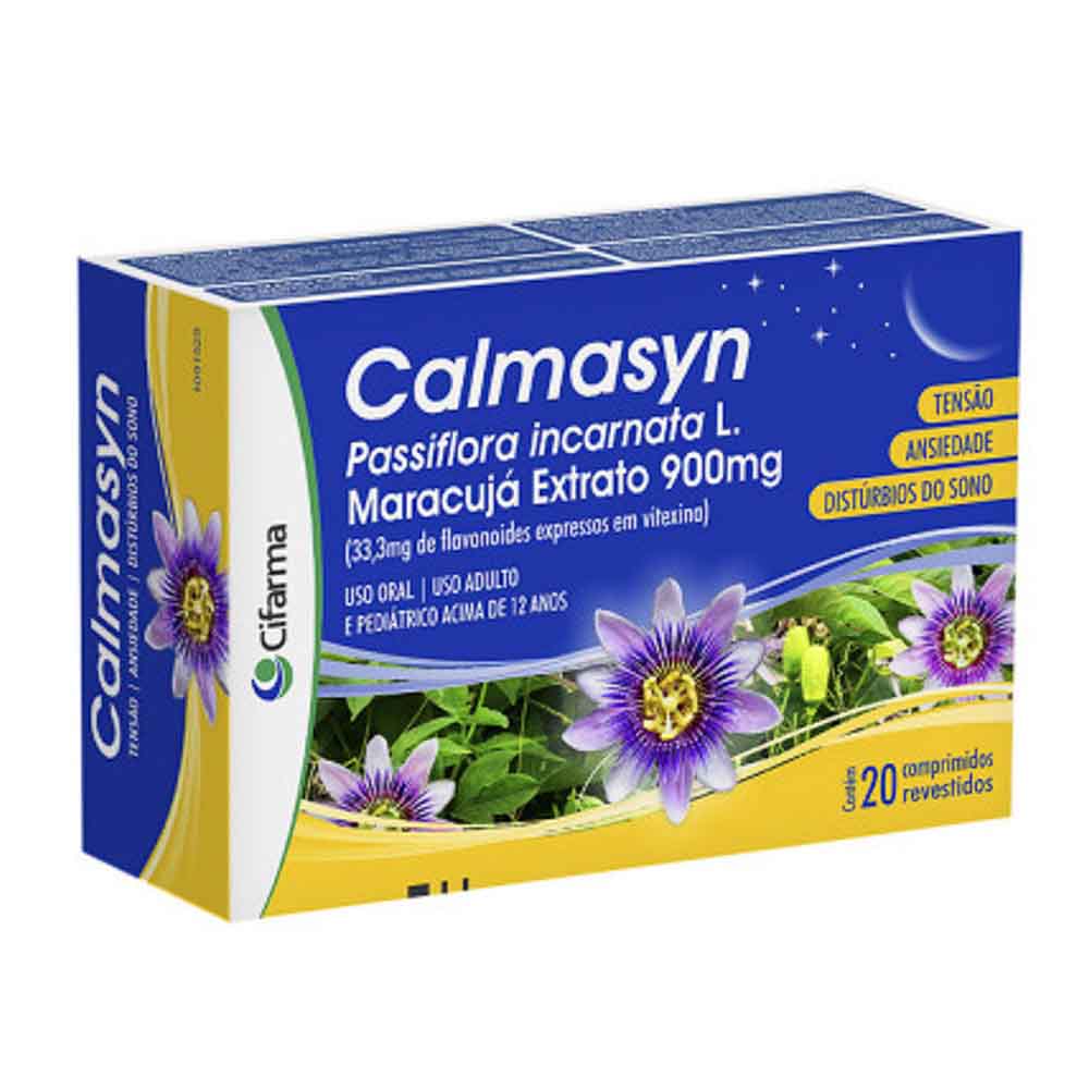 CALMASYN 900MG COM 20 COMPRIMIDOS MARACUJA CIFARMA