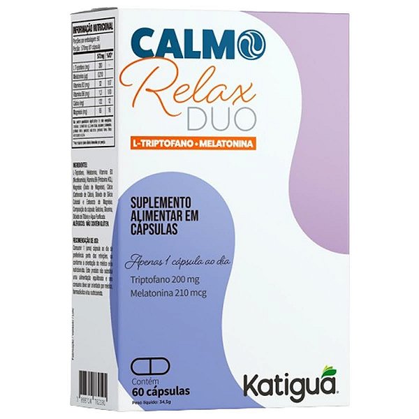 CALMORELAX DUO COM 60 CAPSULAS KATIGUA