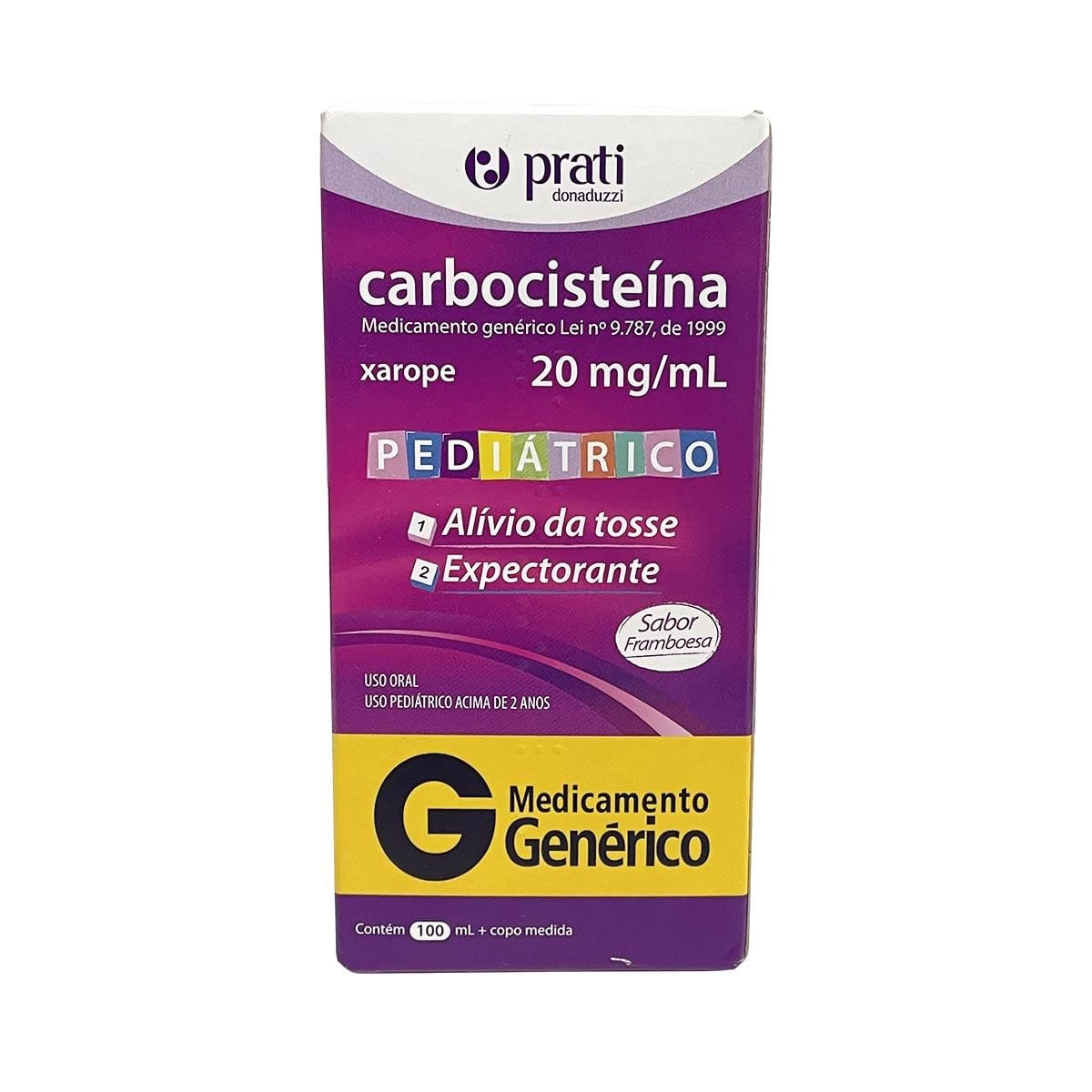 CARBOCISTEINA 20MG/ML XAROPE 100ML PRATI DONADUZZI