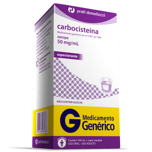CARBOCISTEINA 50MG/ML XAROPE 100ML PRATI DONADUZZI
