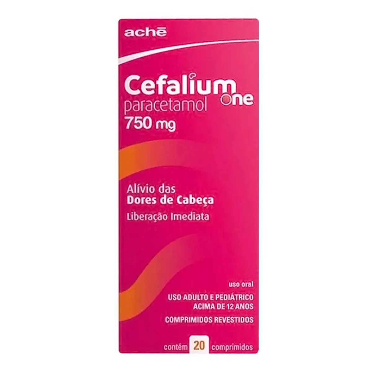 Thumbnail de CEFALIUM ONE 750MG COM 20 COMPRIMIDOS ACHE