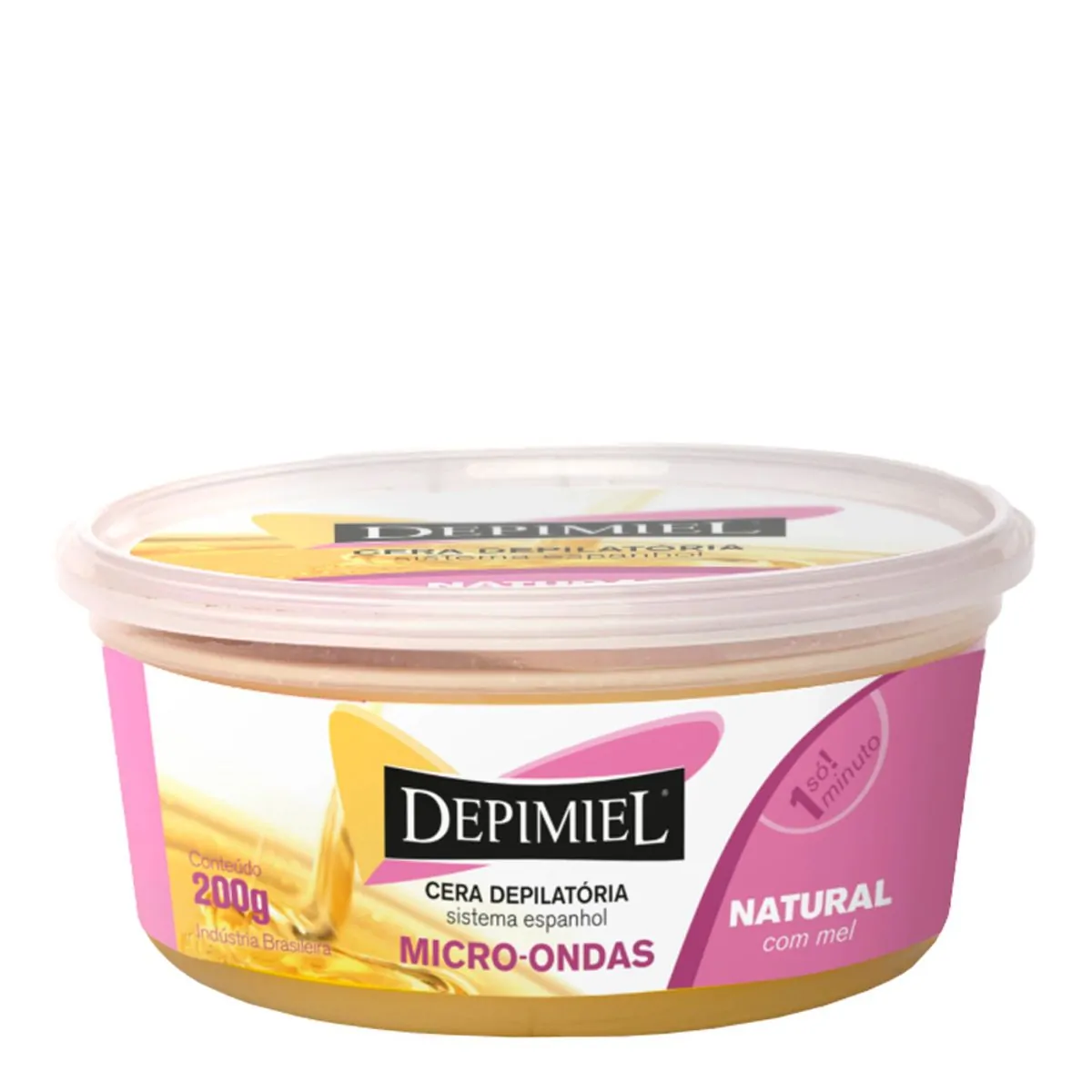 CERA DEPILATORIA PARA MICROONDAS DEPIMIEL NATURAL 200G
