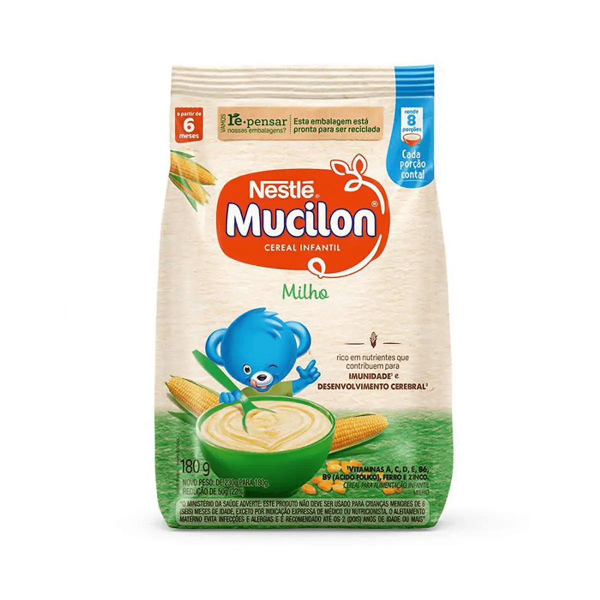 CEREAL INFANTIL MUCILON MILHO SACHE 180G