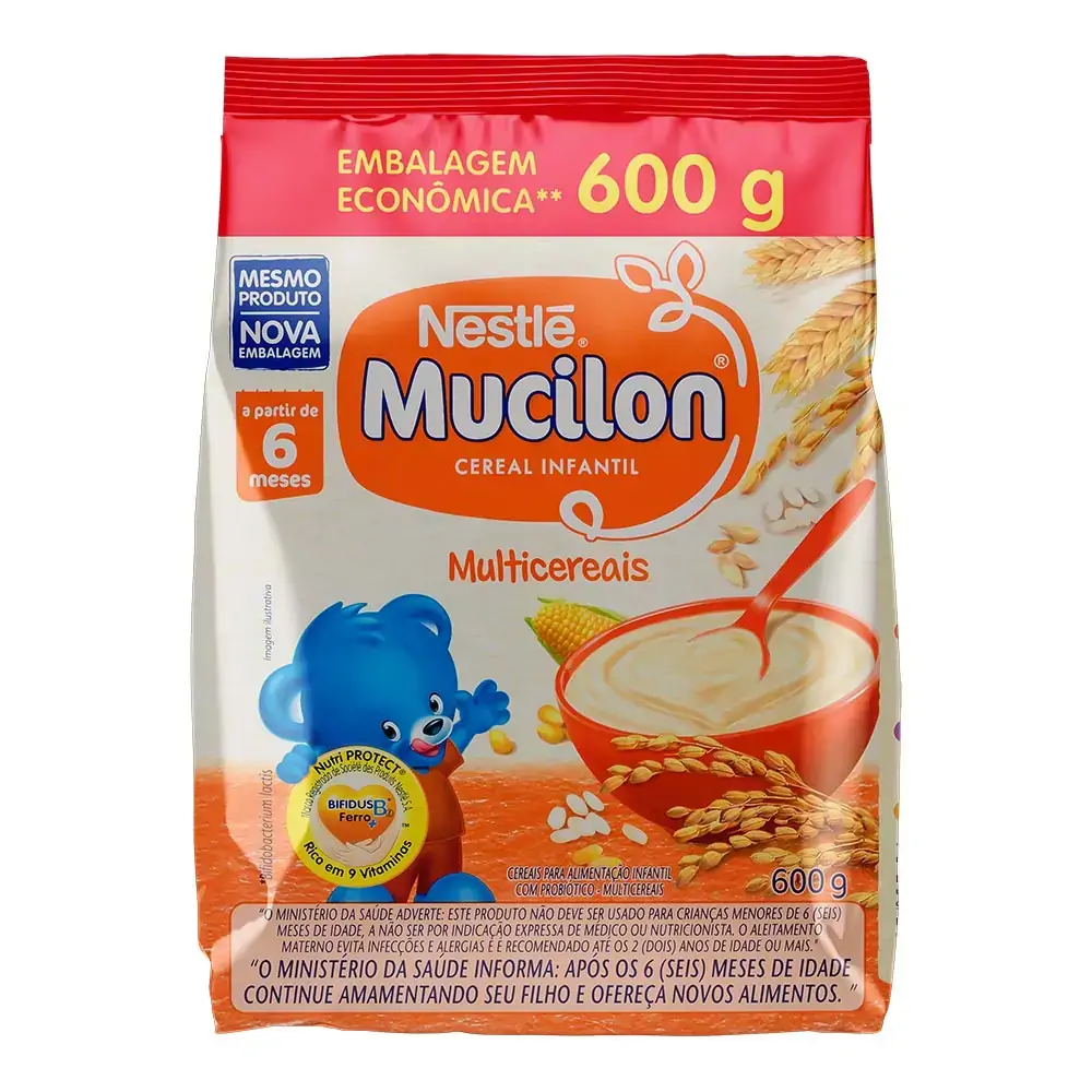 CEREAL INFANTIL MUCILON MULTICEREAIS SACHET 600G