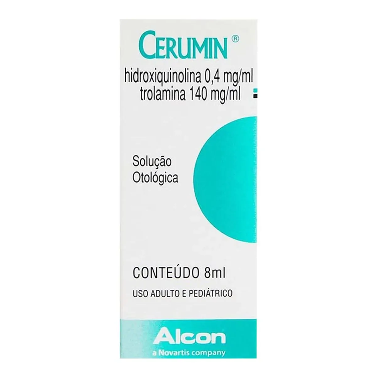 CERUMIN 0,4MG+140MG SOLUCAO OTOLOGICA 8ML NOVARTIS