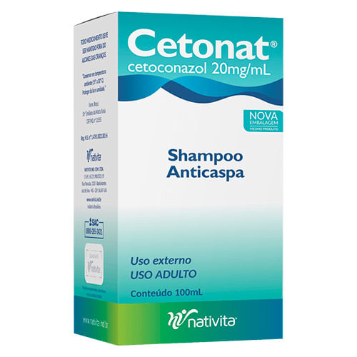 CETOCONAZOL 20MG/ML SHAMPOO 100ML NATIVITA