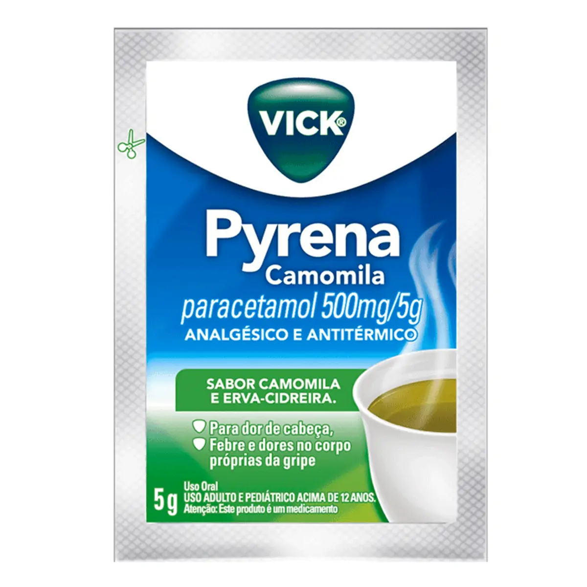 Thumbnail de CHA VICK PYRENA 500MG CAMOMILA P&G 5G
