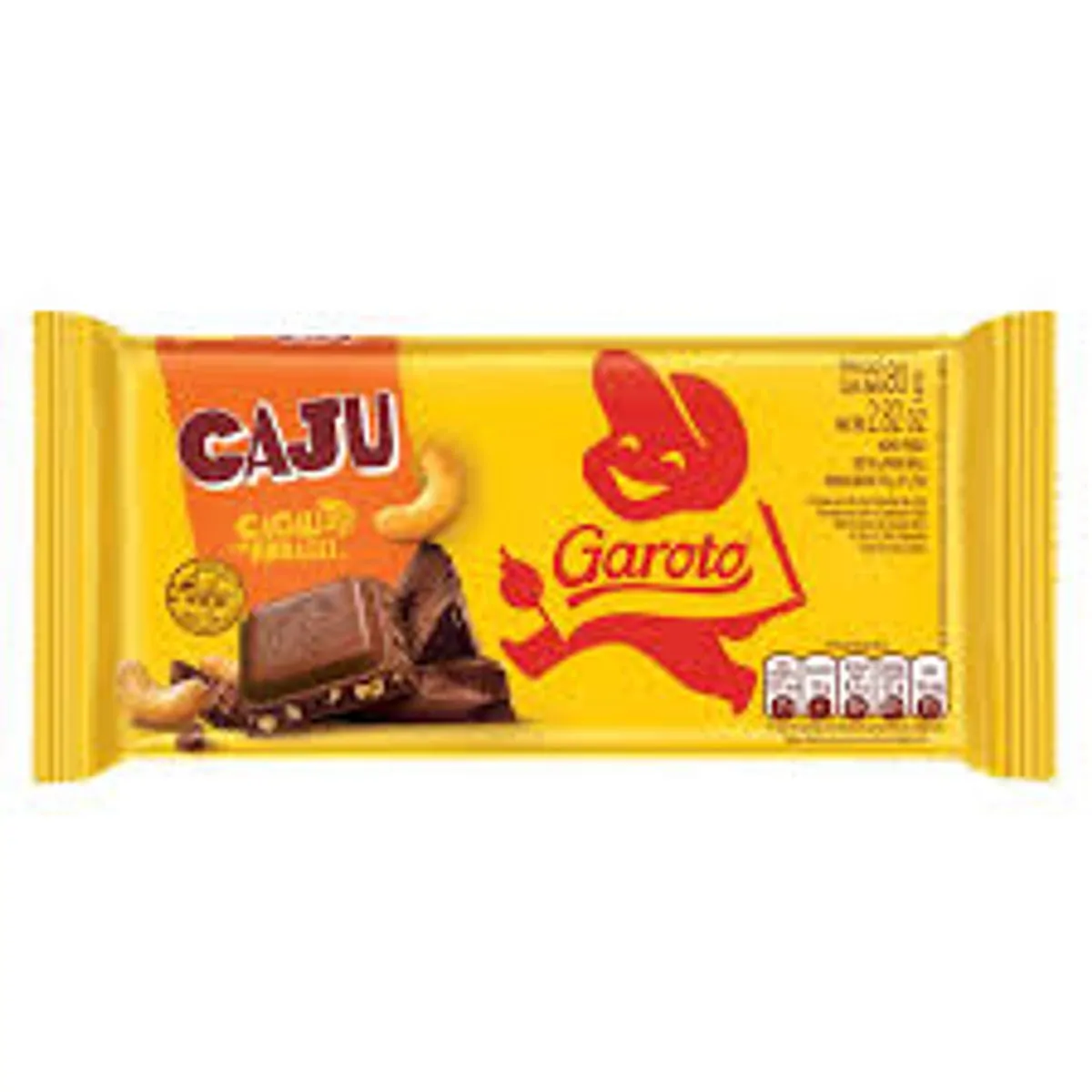 CHOCOLATE AO LEITE COM CASTANHA DE CAJU GAROTO 80G