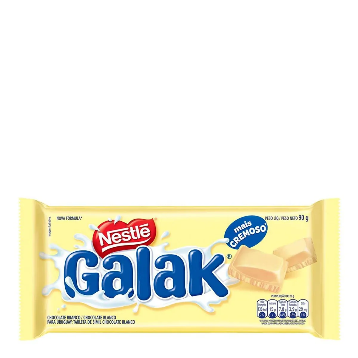 CHOCOLATE BRANCO GALAK 90G NESTLE