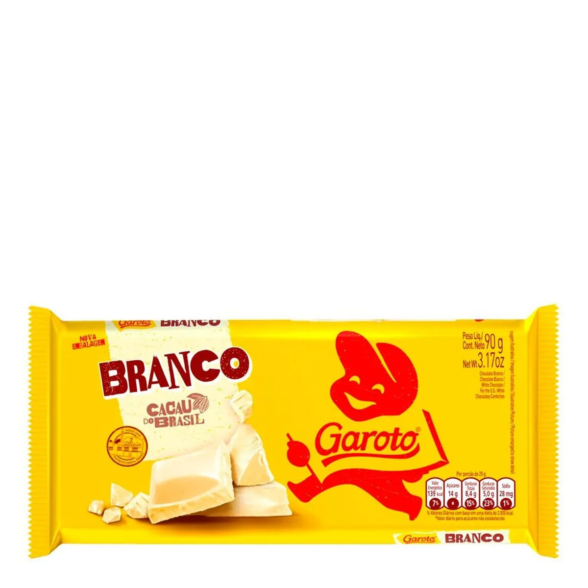 Thumbnail de CHOCOLATE BRANCO GAROTO TABLETE 80G