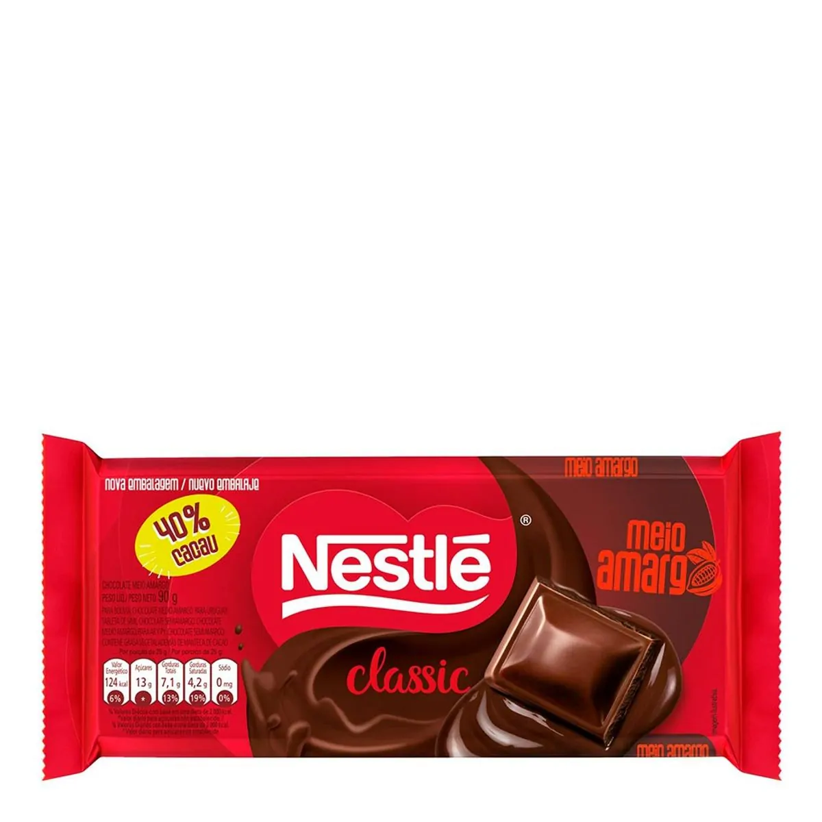 Thumbnail de CHOCOLATE CLASSIC MEIO AMARGO 80G NESTLE