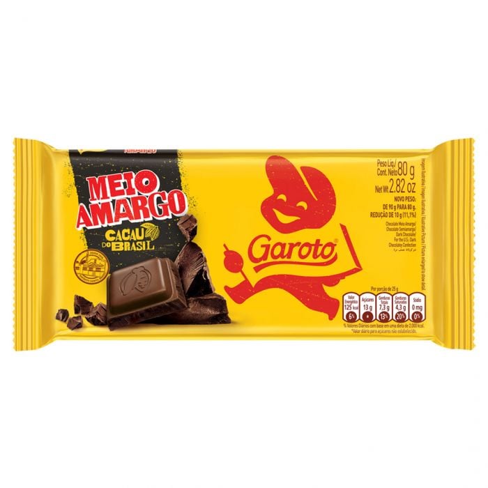 CHOCOLATE GAROTO MANGA TABLETE 80G