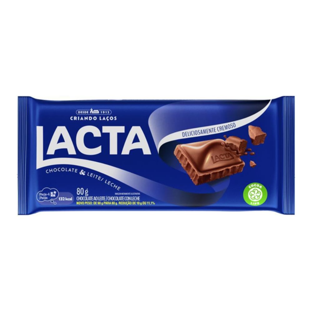 Thumbnail de CHOCOLATE LACTA AO LEITE 80G