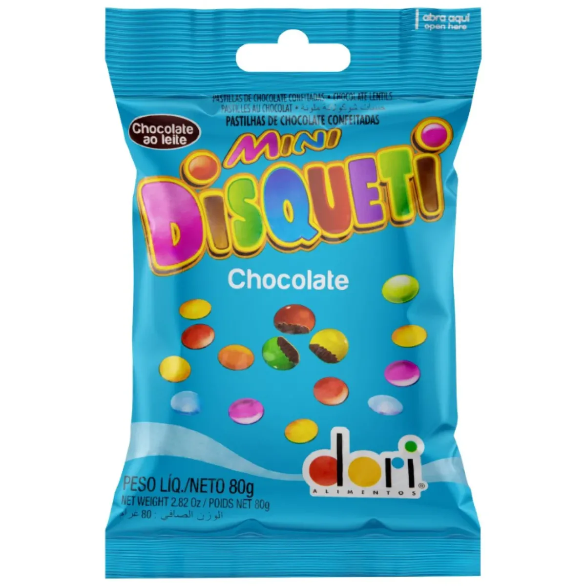 CHOCOLATE MINI DISQUETI CONFETE 60G